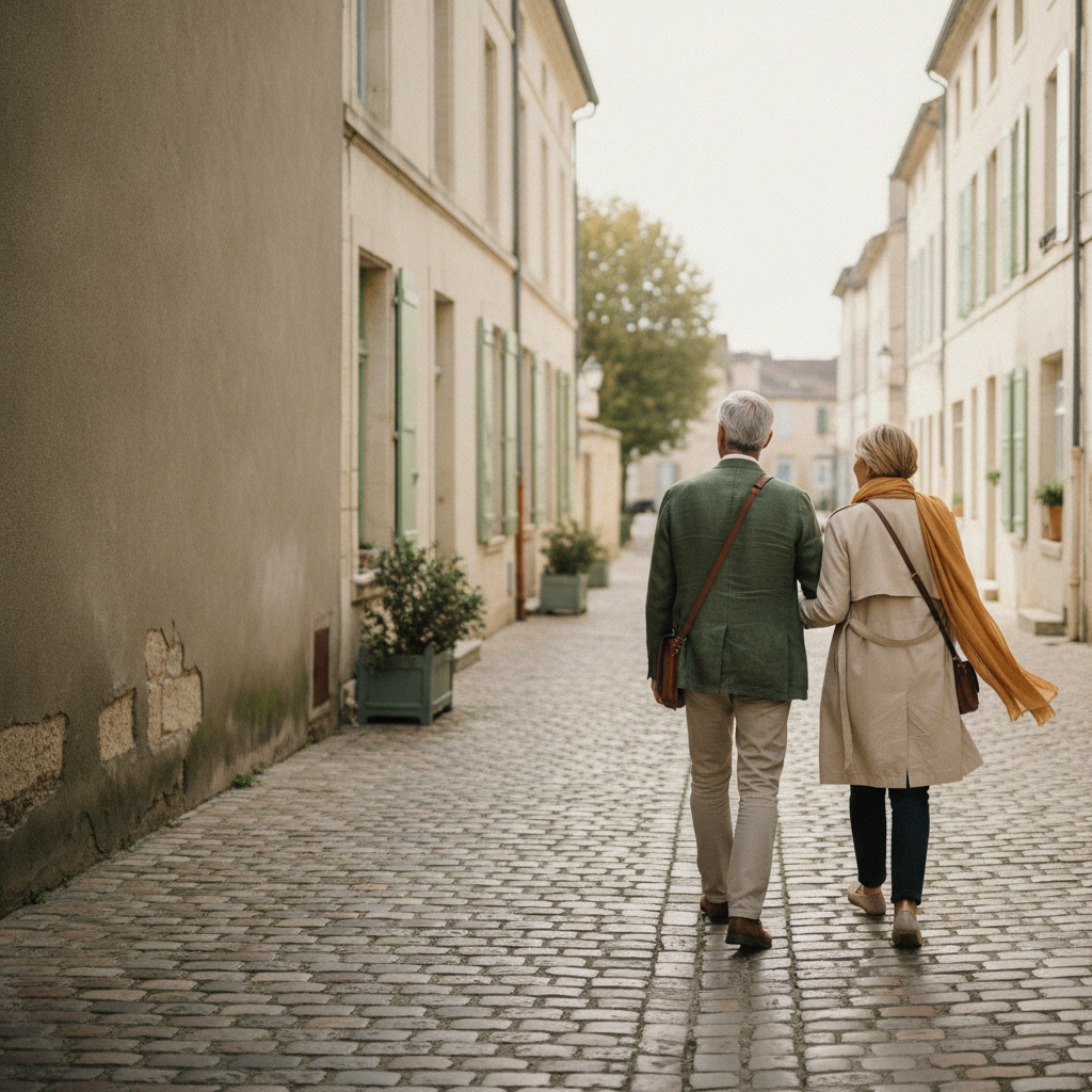 Un couple profite d’un moment de vie quotidienne